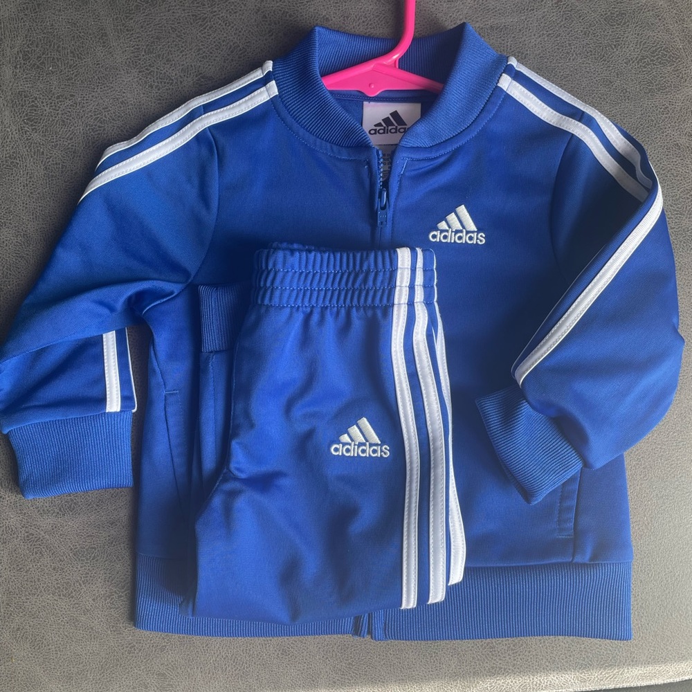 Blue Adidas Jogger Outfit 12m